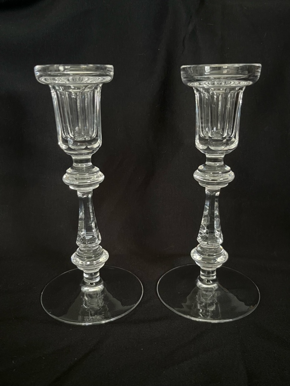 Waterford Crystal Candlestick Holders 8” Curraghmore Pattern